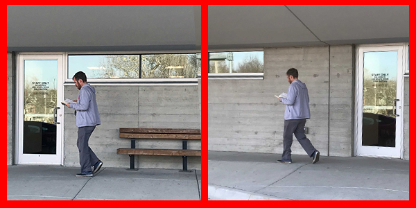 Gregor Brunes loves to read so much, he's learned to do it while walking. And he doesn't often bump into anything, either