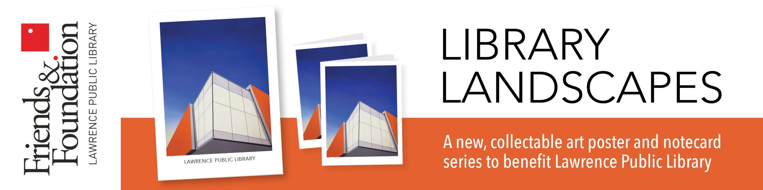 Library Landscapes — A new, collectible art poster and notecard series to benefit Lawrence Public Library